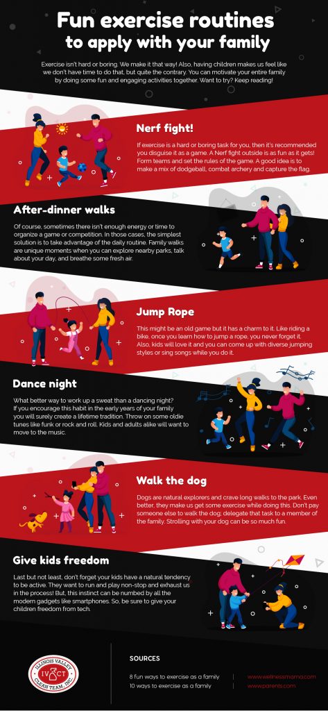 Illinois Valley Clean Team - Fun exercise routines to apply with your family